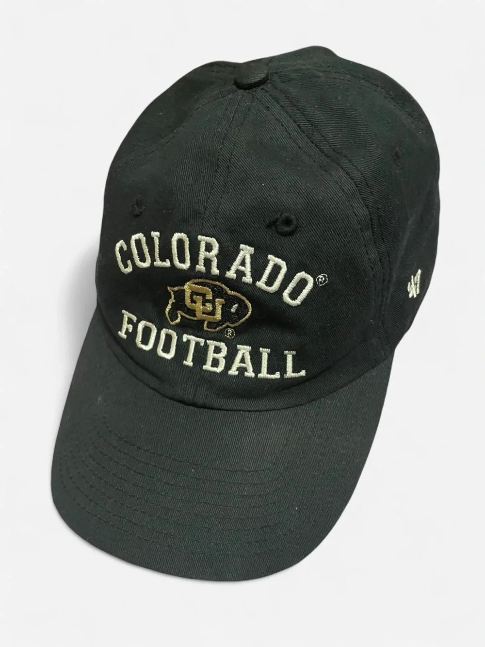 47 Brand Colorado Buffaloes Black Cap with Cream and Gold Logos